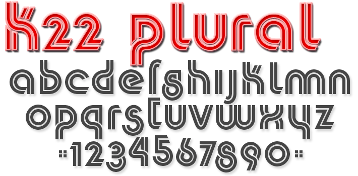 K22 Plural basic character set