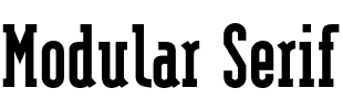 OPTI Modular Serif Bold