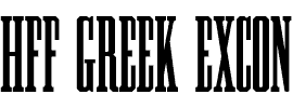 HFF Greek ExCon by Have Fun with Fonts is based on Grecian Extra Condensed