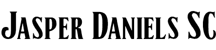 Jasper Daniels SC by Dick Pape based on Jack Daniels label font