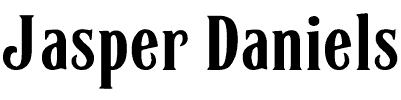 Jasper Daniels by Dick Pape based on Jack Daniels label font