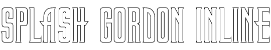 Splash Gordon Inline is based on the font for the Flash Gordon logo in outline form