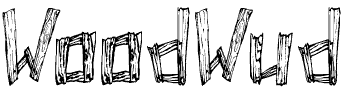 WoodWud - wood plank font